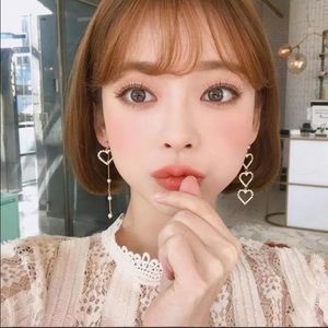 ❤️ Mismatched hearts dangle earrings hearts ❤️